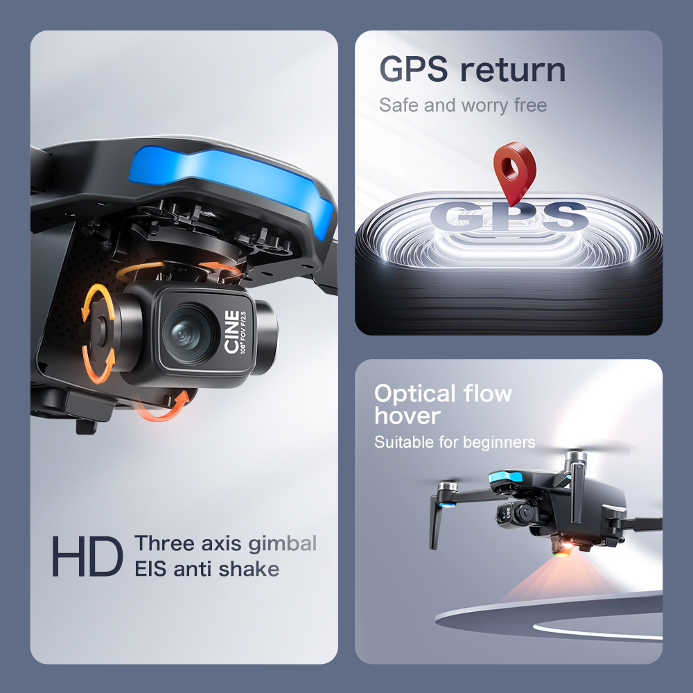 Orijinal S-X1 GPS Drone 8KHD p - Jjrc Drone X12 incelemesi ve fiyatı